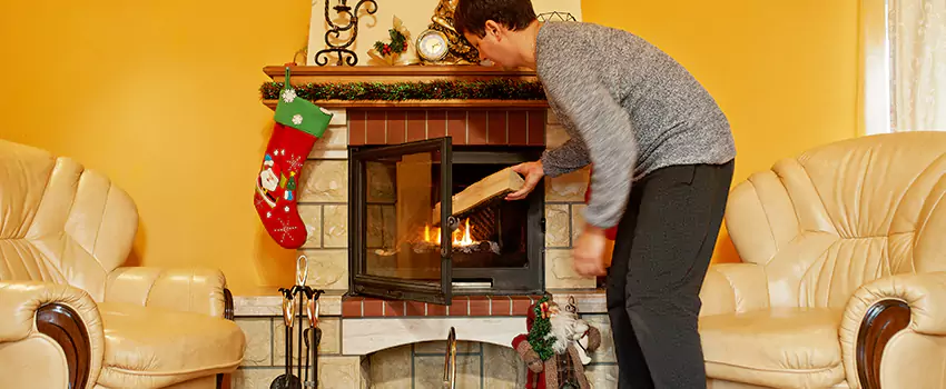 Rusted Metal Fireplace Restoration in Long Branch, New Jersey